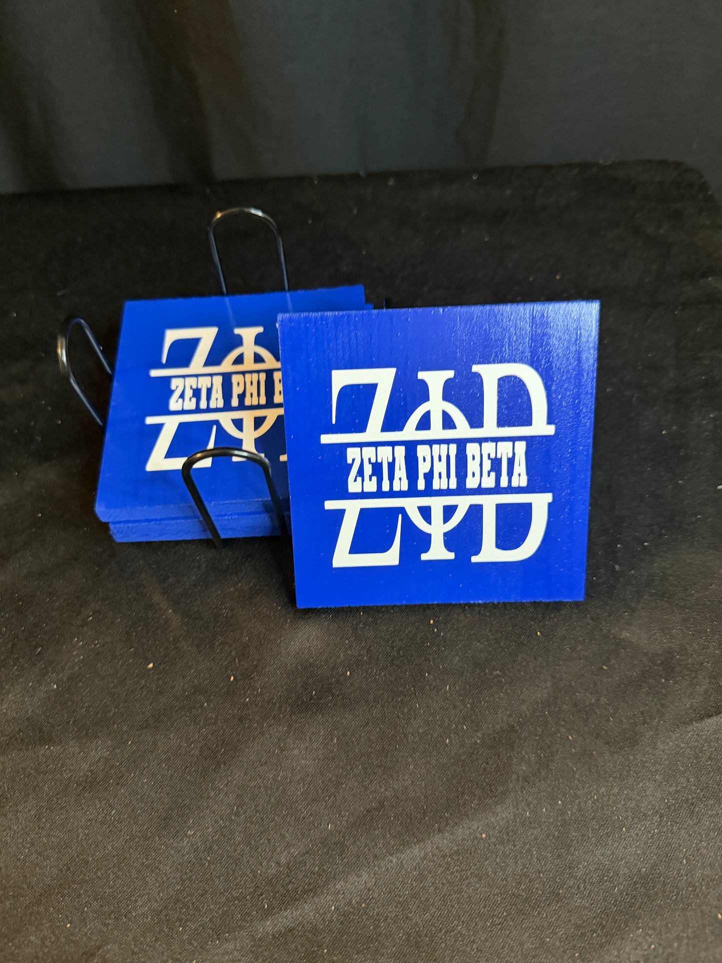 💙🕊️ The Zeta Phi Beta Pride Coaster Set (Set of 4)