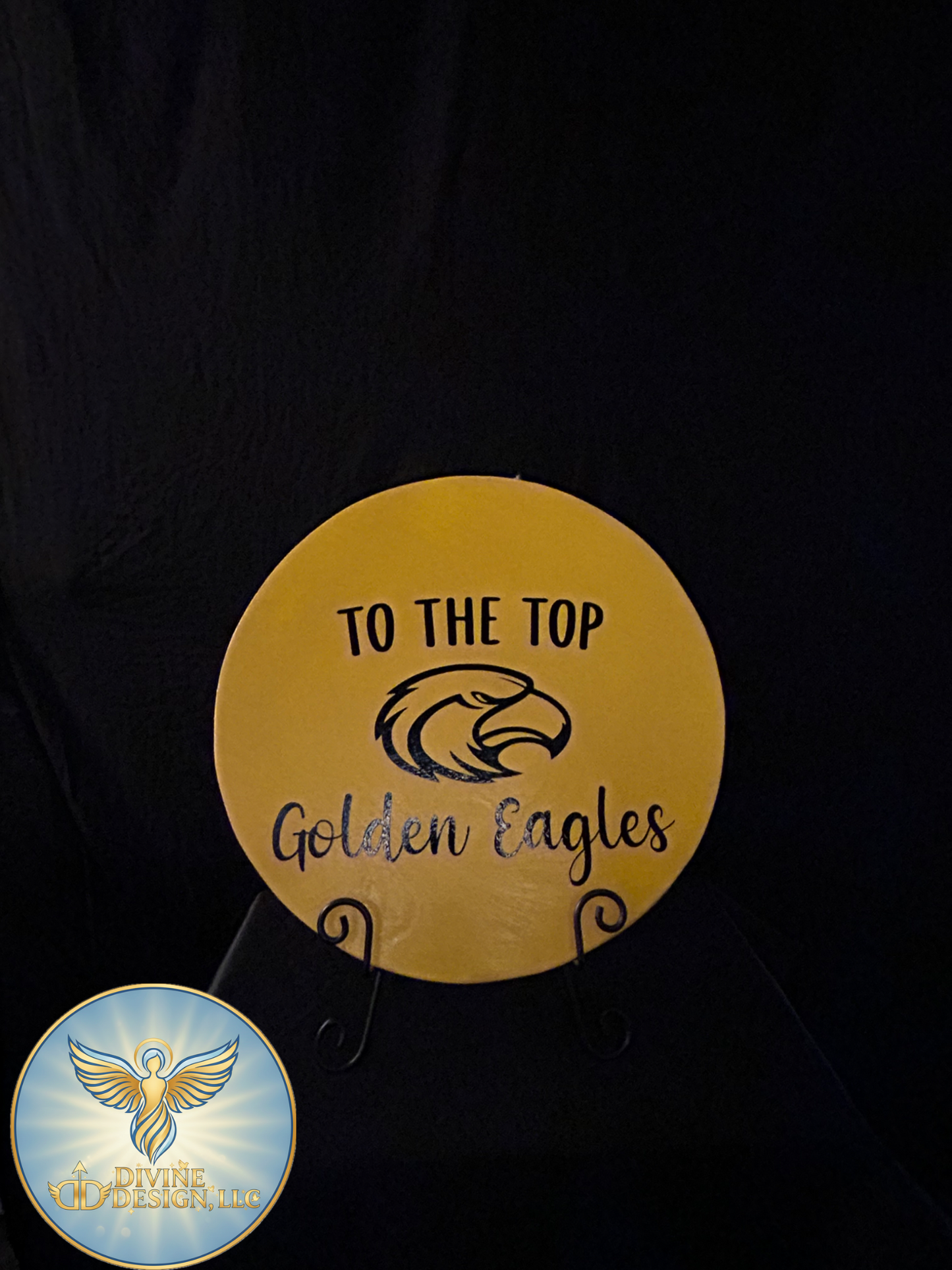 🦅 Golden Eagles “To the Top” Sign – School Spirit Décor 💛🖤