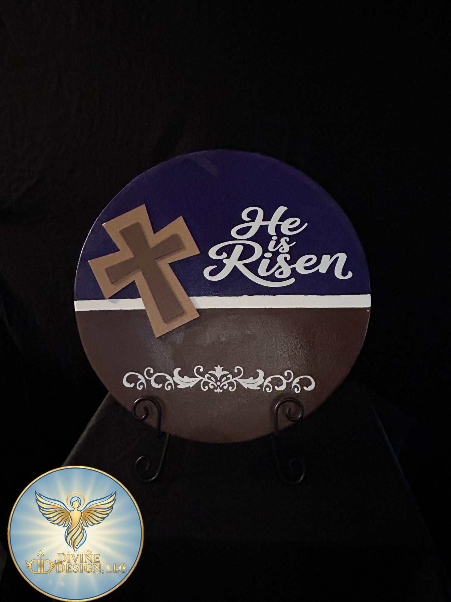 βοΈ He is Risen β Inspirational Round Sign ππ€