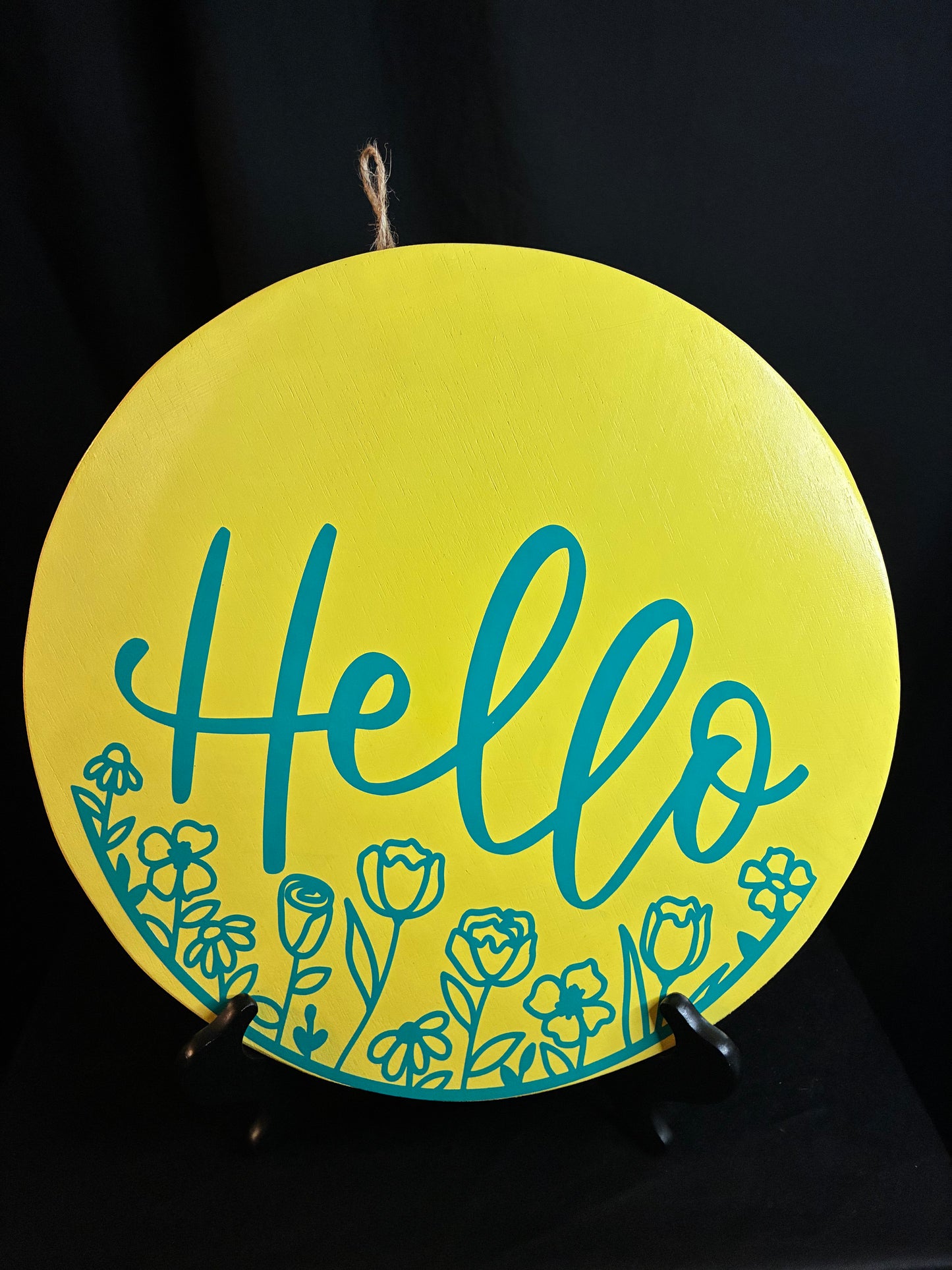 💛🌿 The Hello Floral Meadow Sign