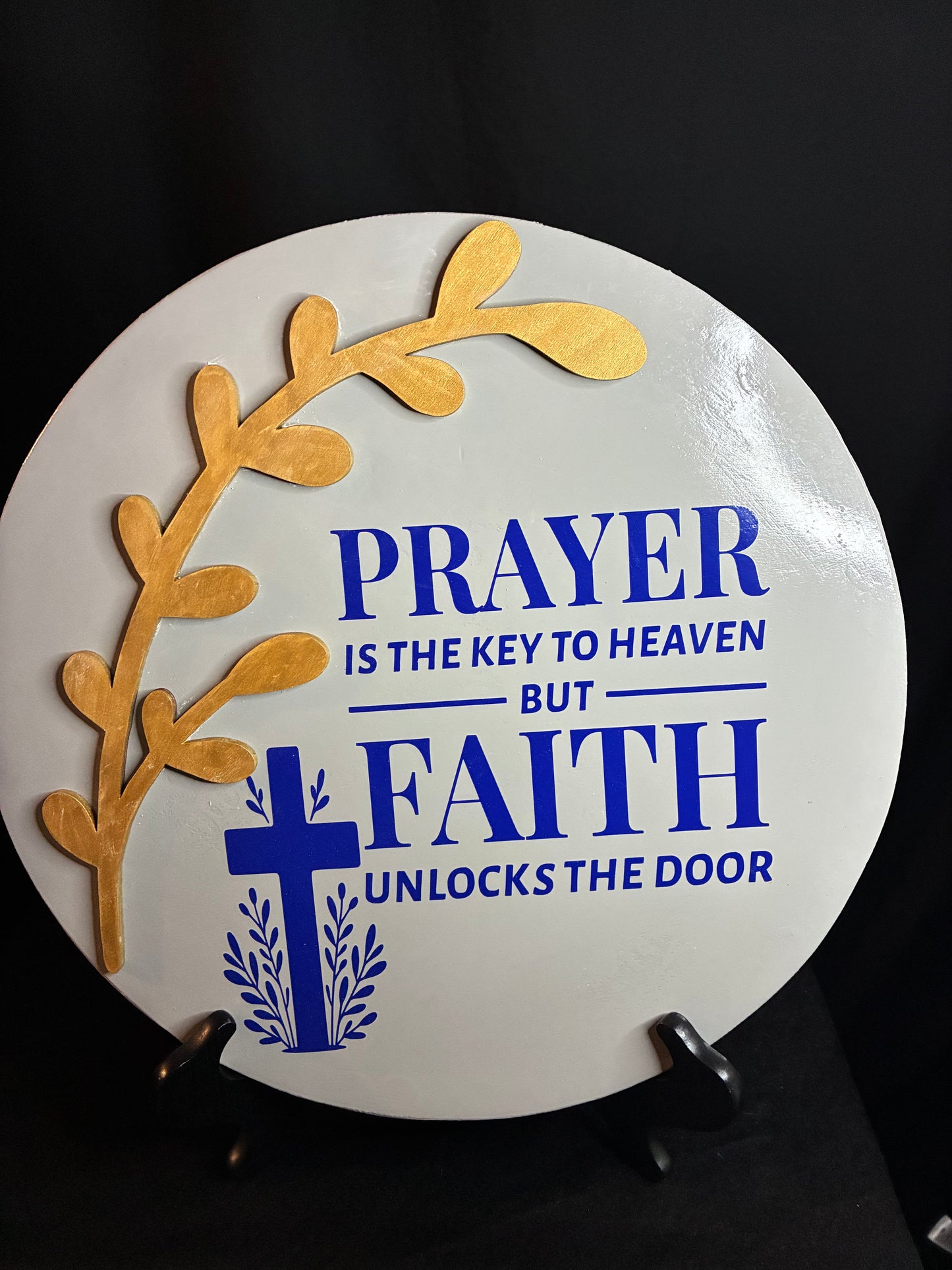 🕊️💙 The Faith & Feather Prayer Sign