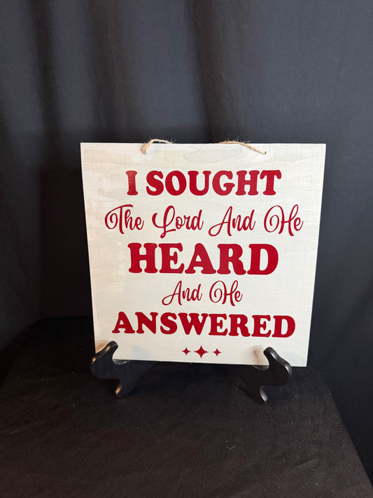❤️🕊️ The Sought & Answered Faith Sign
