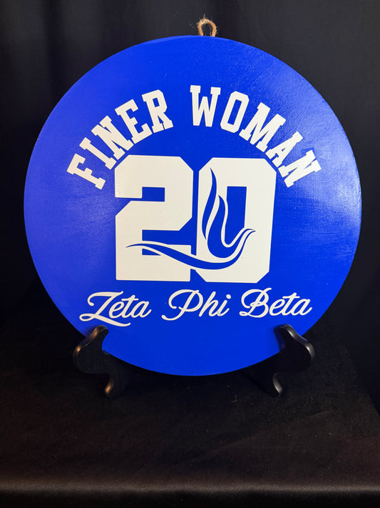 💙🕊️ The Finer Woman Zeta Phi Beta Sign