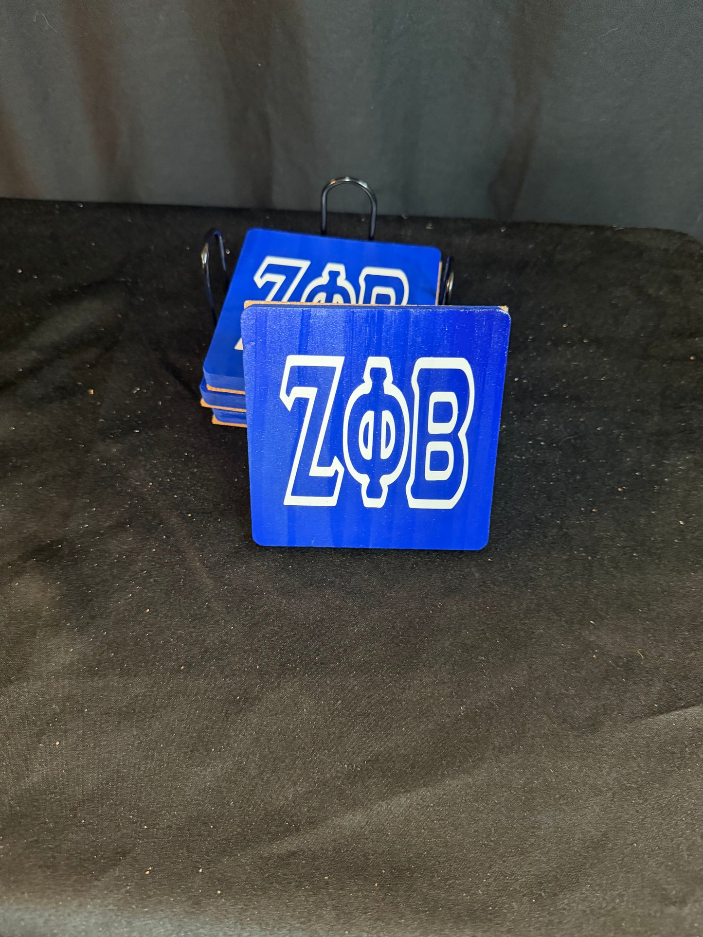 💙🕊️ The Zeta ZOB Coaster Set — Square Edition (Set of 4)