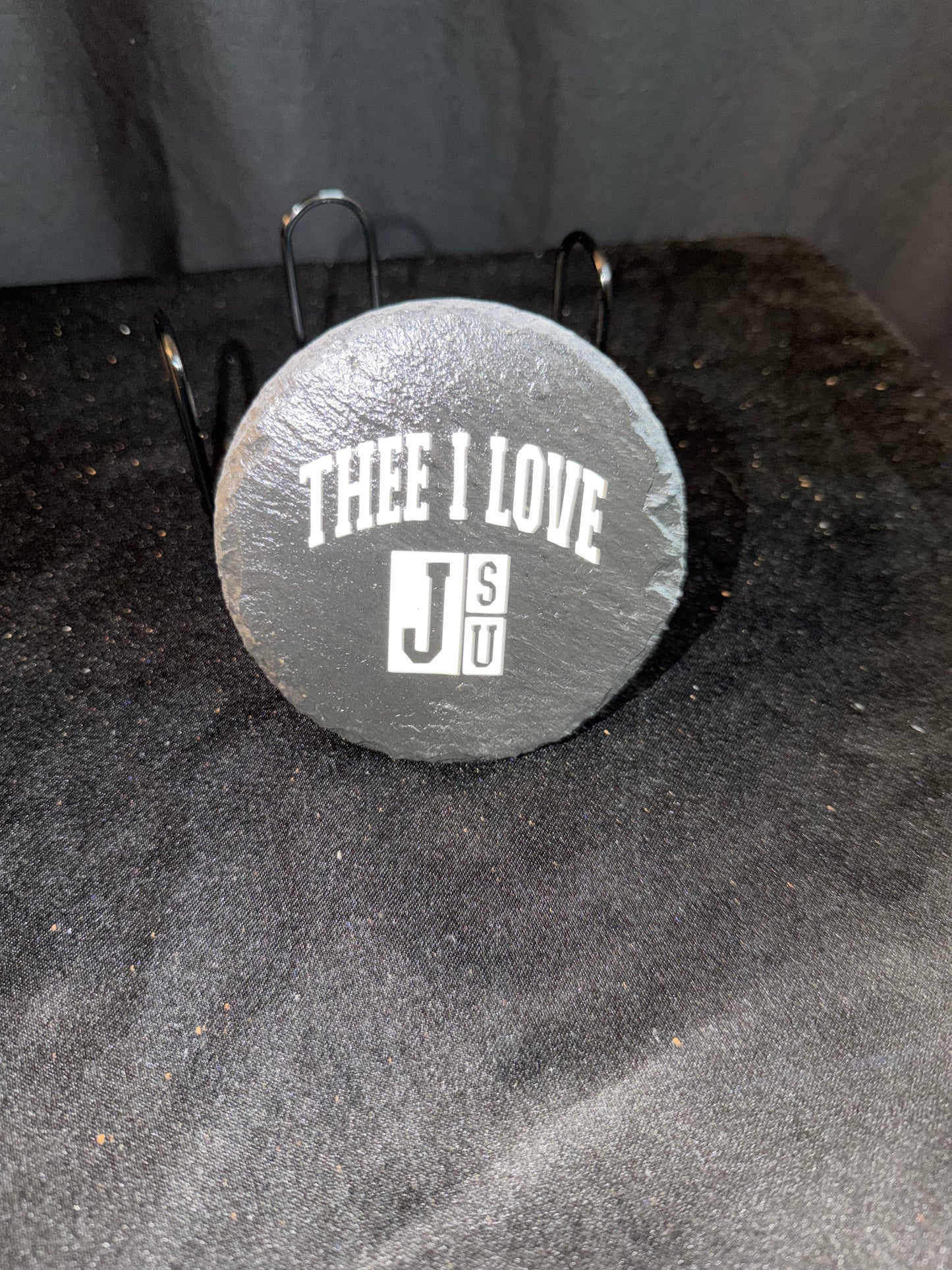 🖤💙 The JSU “Thee I Love” Granite Coaster Set (Set of 4)