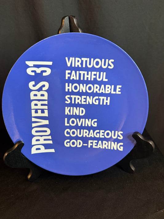 💙✨ Proverbs 31 Decorative Plate