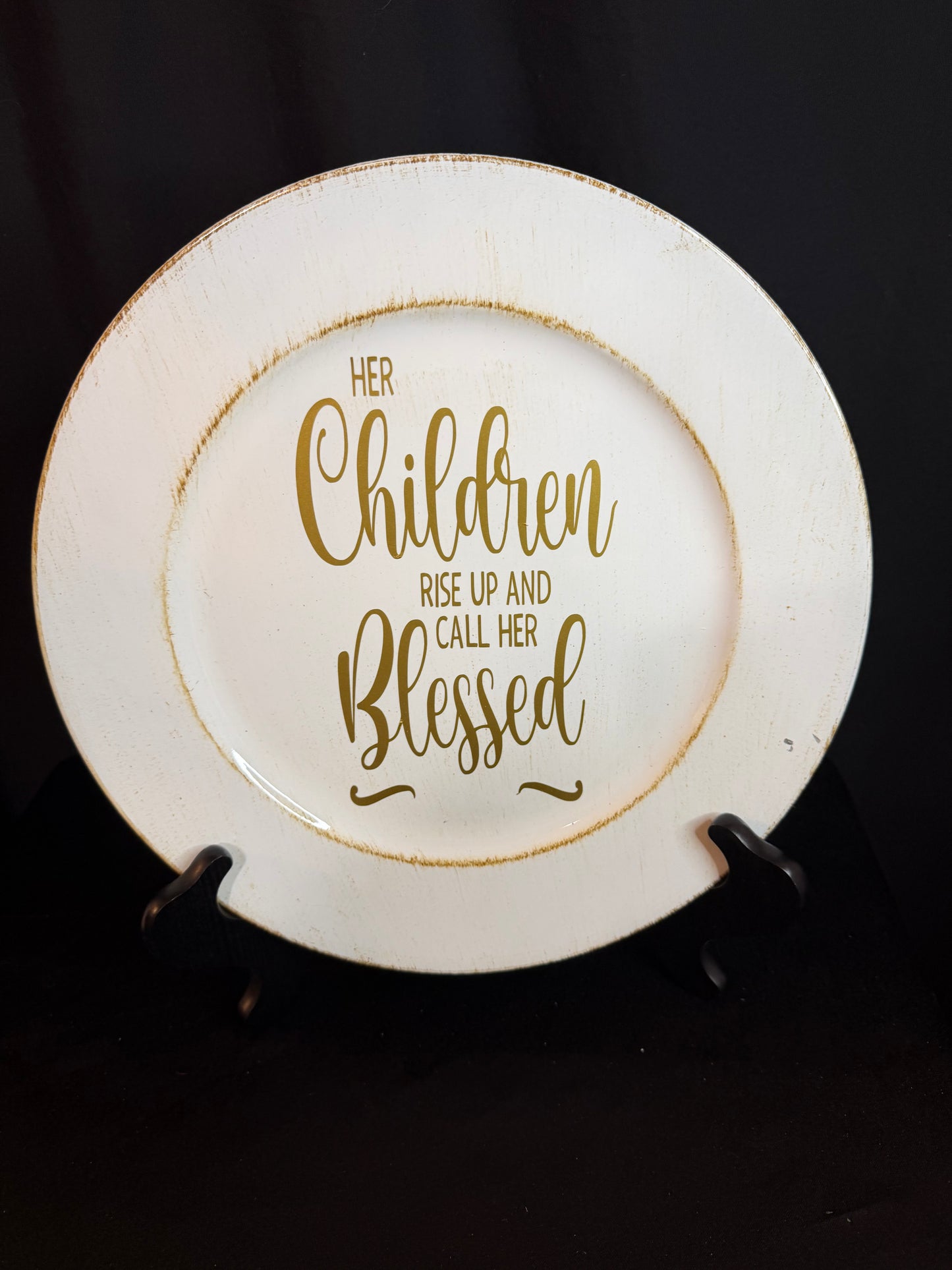 🤍✨ “Her Children Rise Up” Decorative Plate