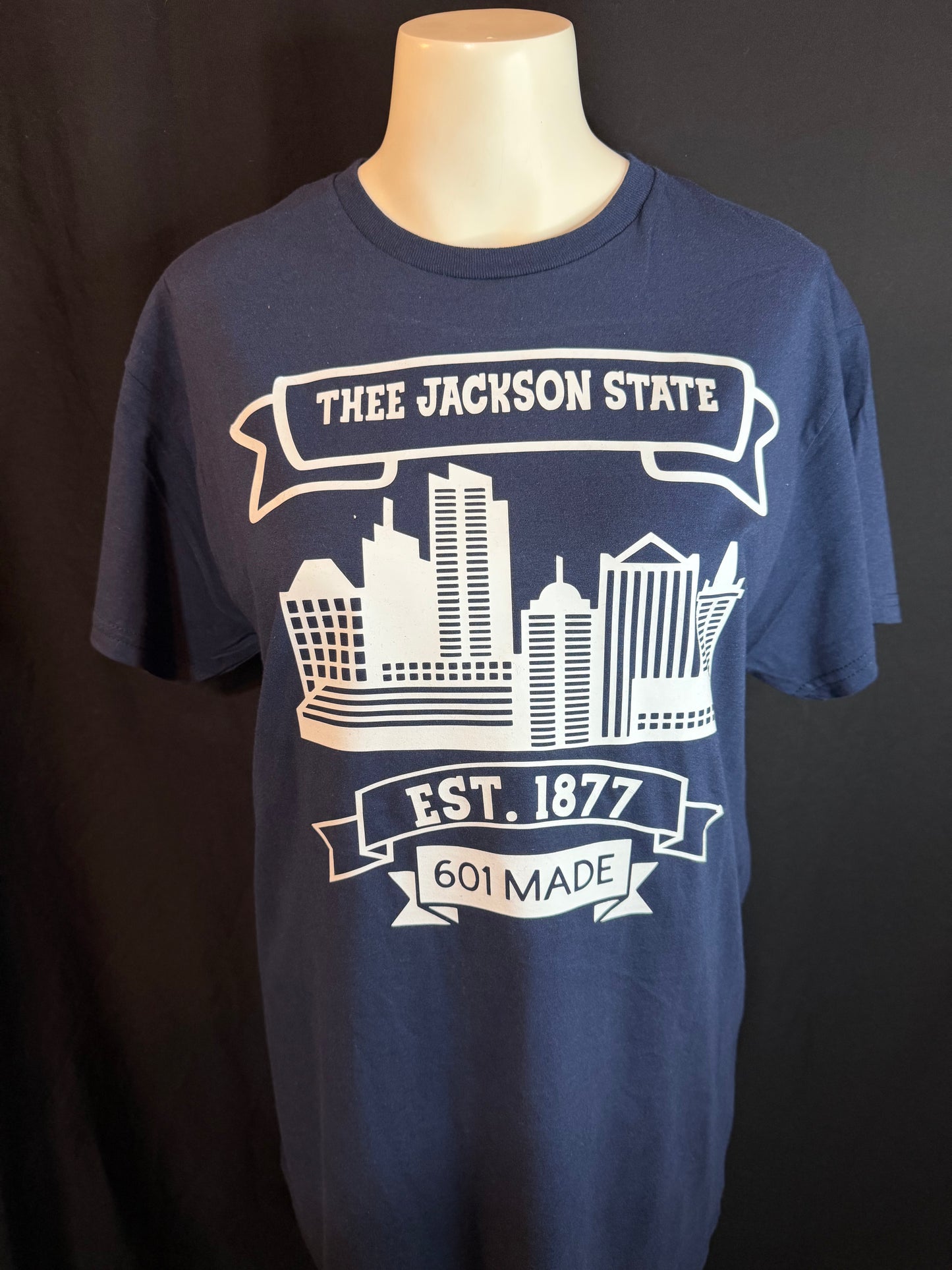 💙🐅 “Thee Jackson State – 601 Made” City Silhouette Tee