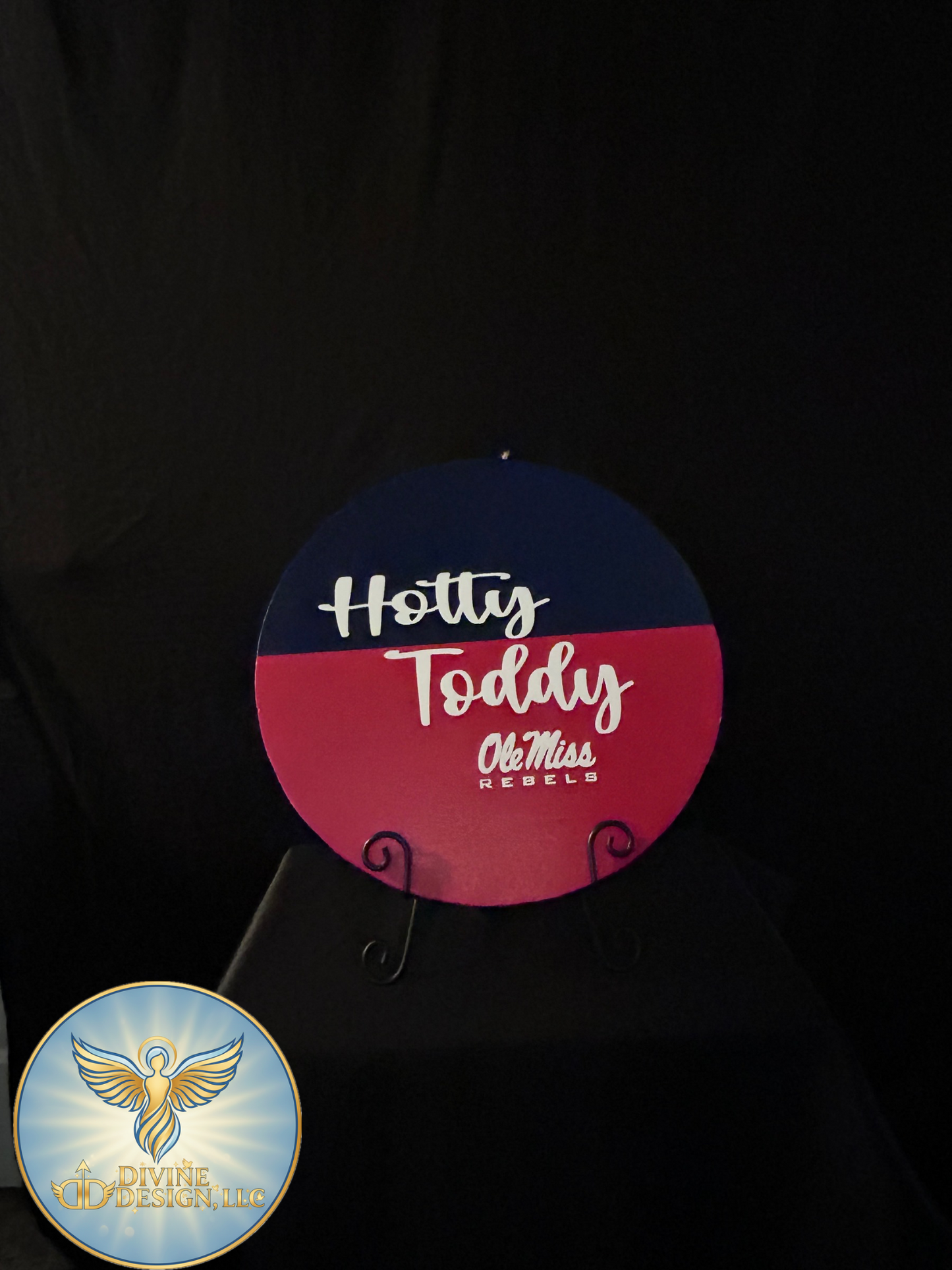 🔴🔵 Hotty Toddy – Ole Miss Rebels Wooden Sign 🔴🔵